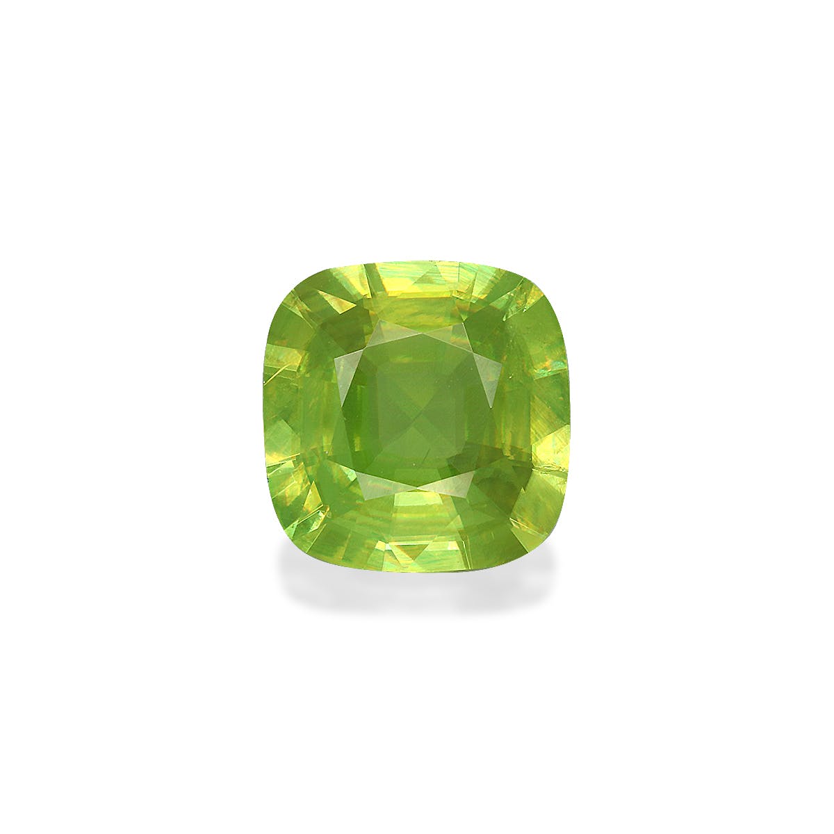 Sphene Cushion Fine Step Cut Green