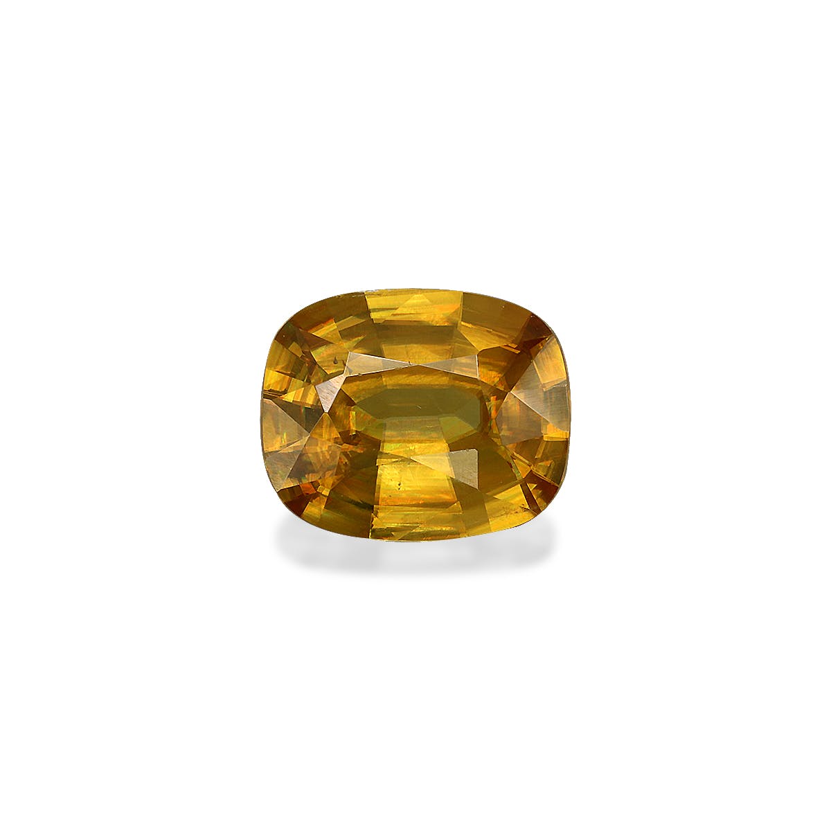 Sphene Cushion Fine Step Cut Lemon Yellow