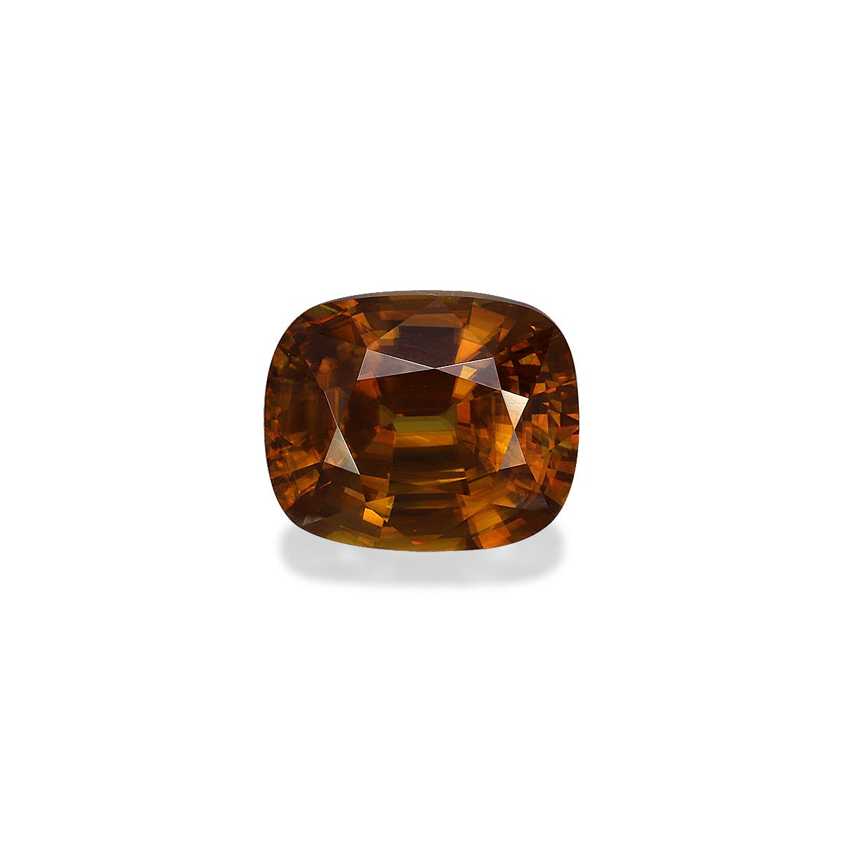 Sphene Cushion Fine Step Cut Honey Yellow