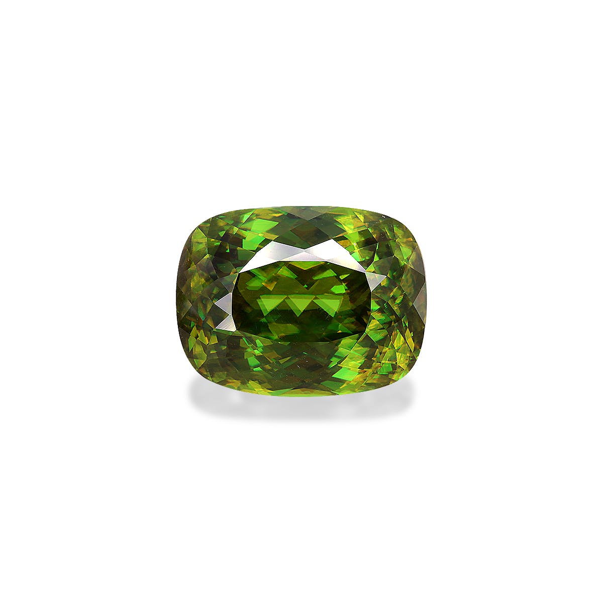 Sphene Cushion Modified Brilliant Cut Green