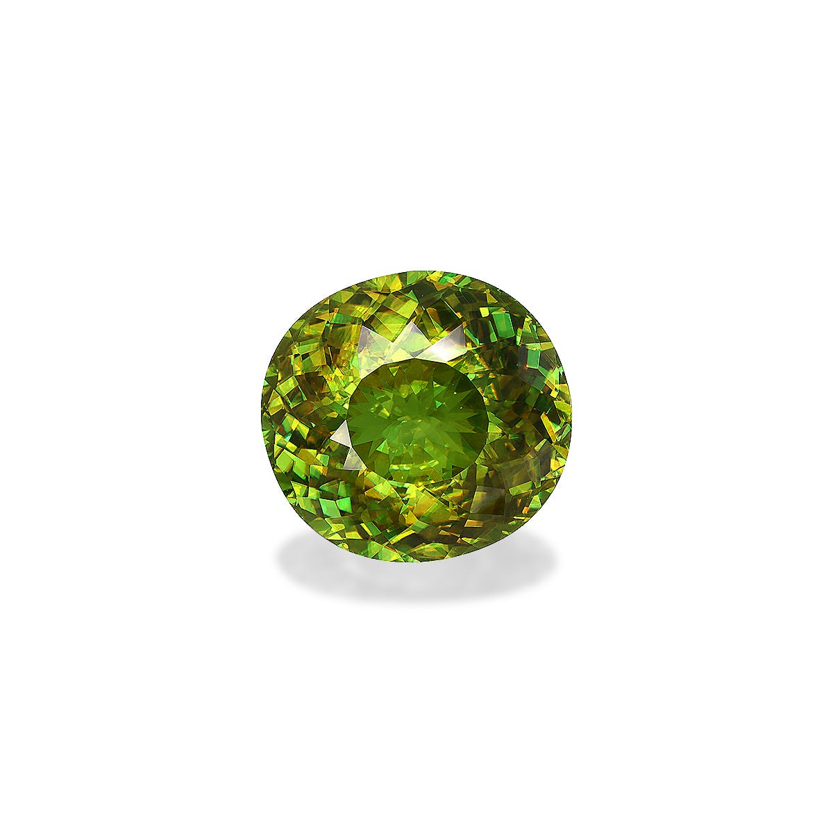 Sphene Oval Modified Brilliant Cut Green