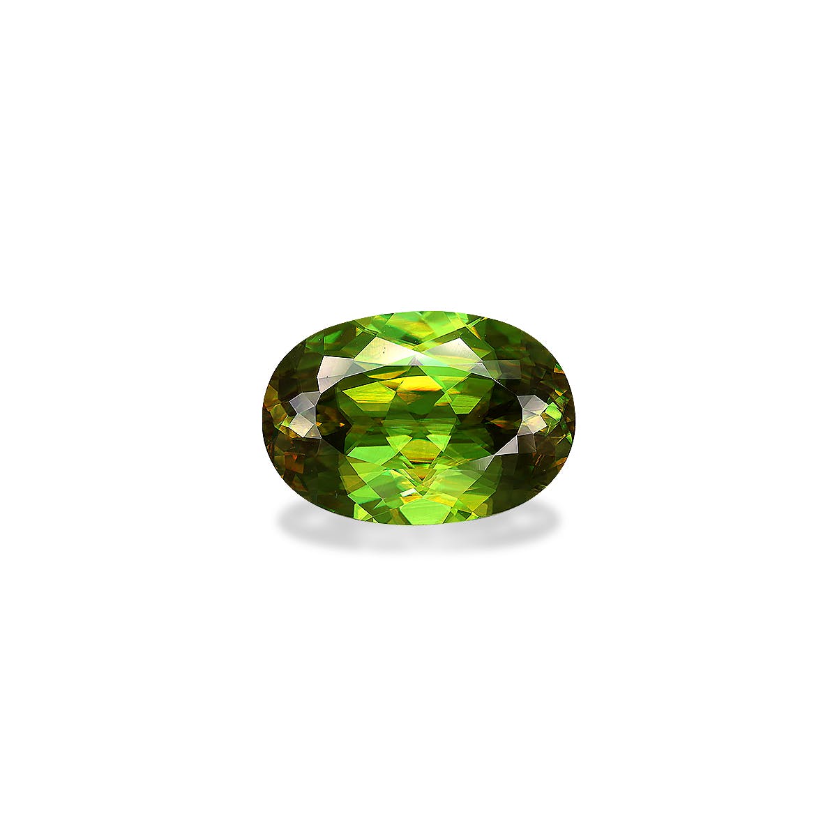 Sphene Oval Modified Brilliant Cut Green