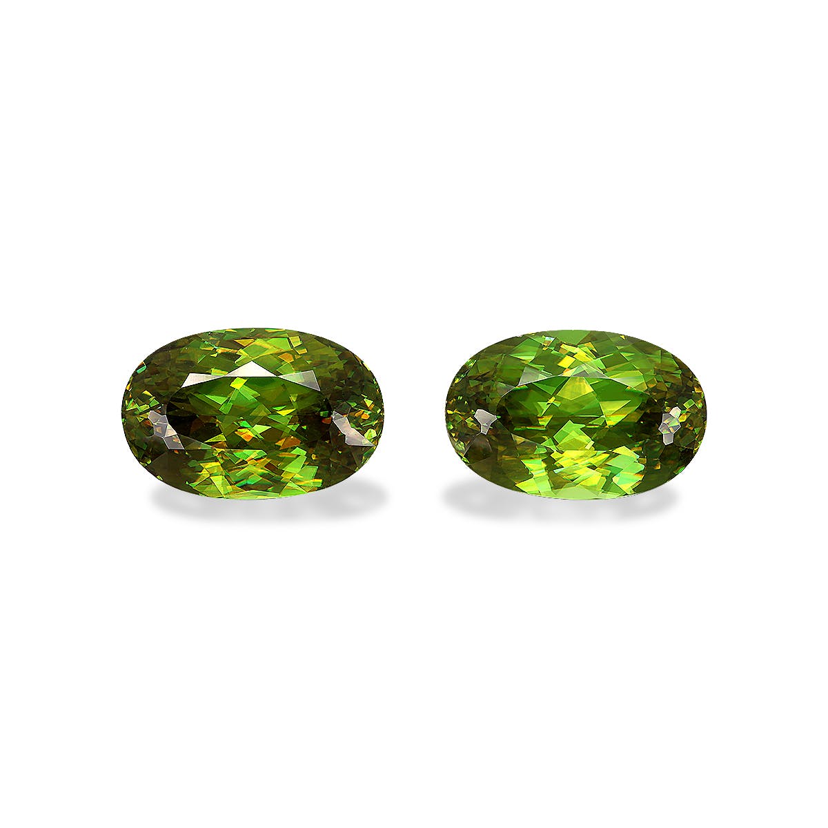 Sphene Oval Modified Brilliant Cut Green