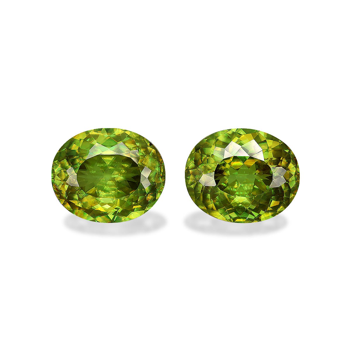 Sphene Oval Modified Brilliant Cut Green