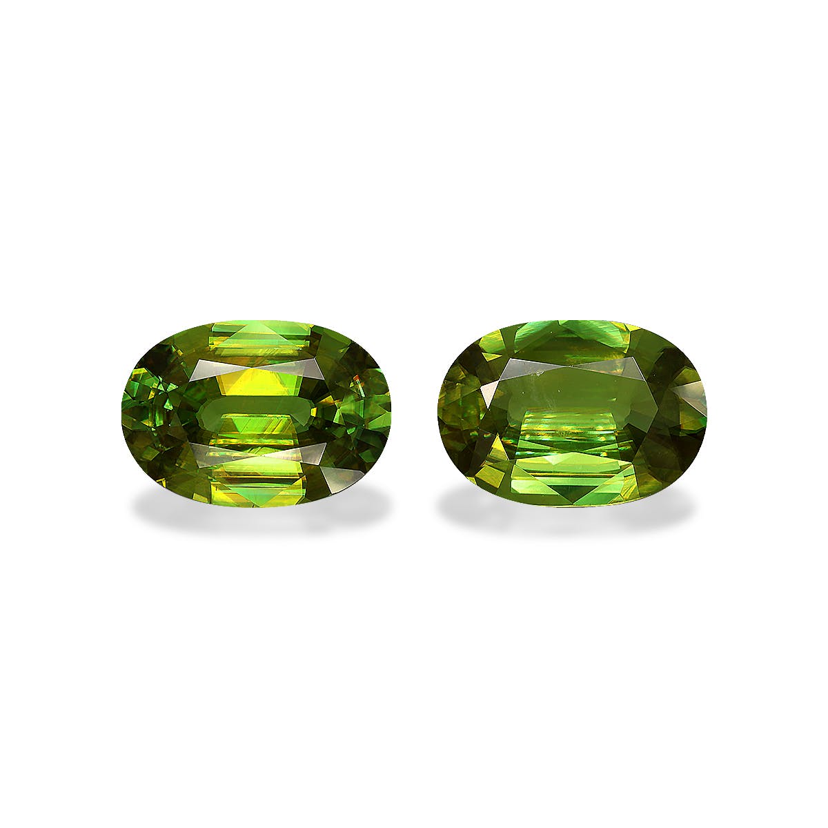 Sphene Cushion Fine Step Cut Green