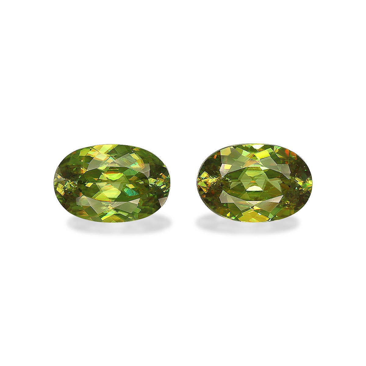 Sphene Oval Modified Brilliant Cut Green