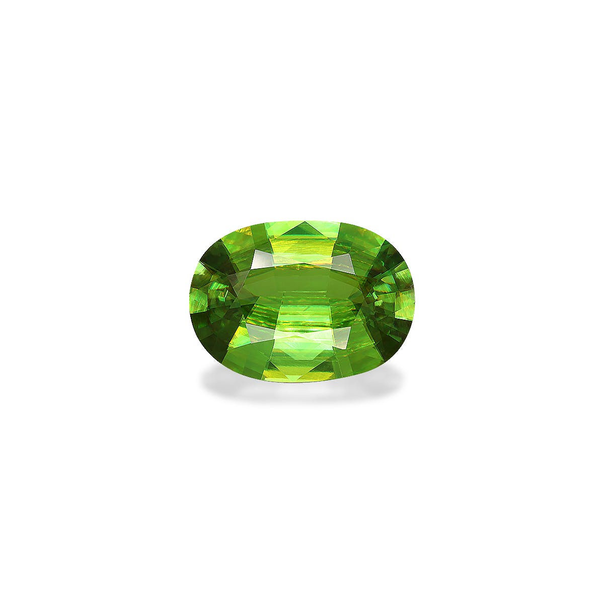 Sphene Oval Fine Step Cut Green