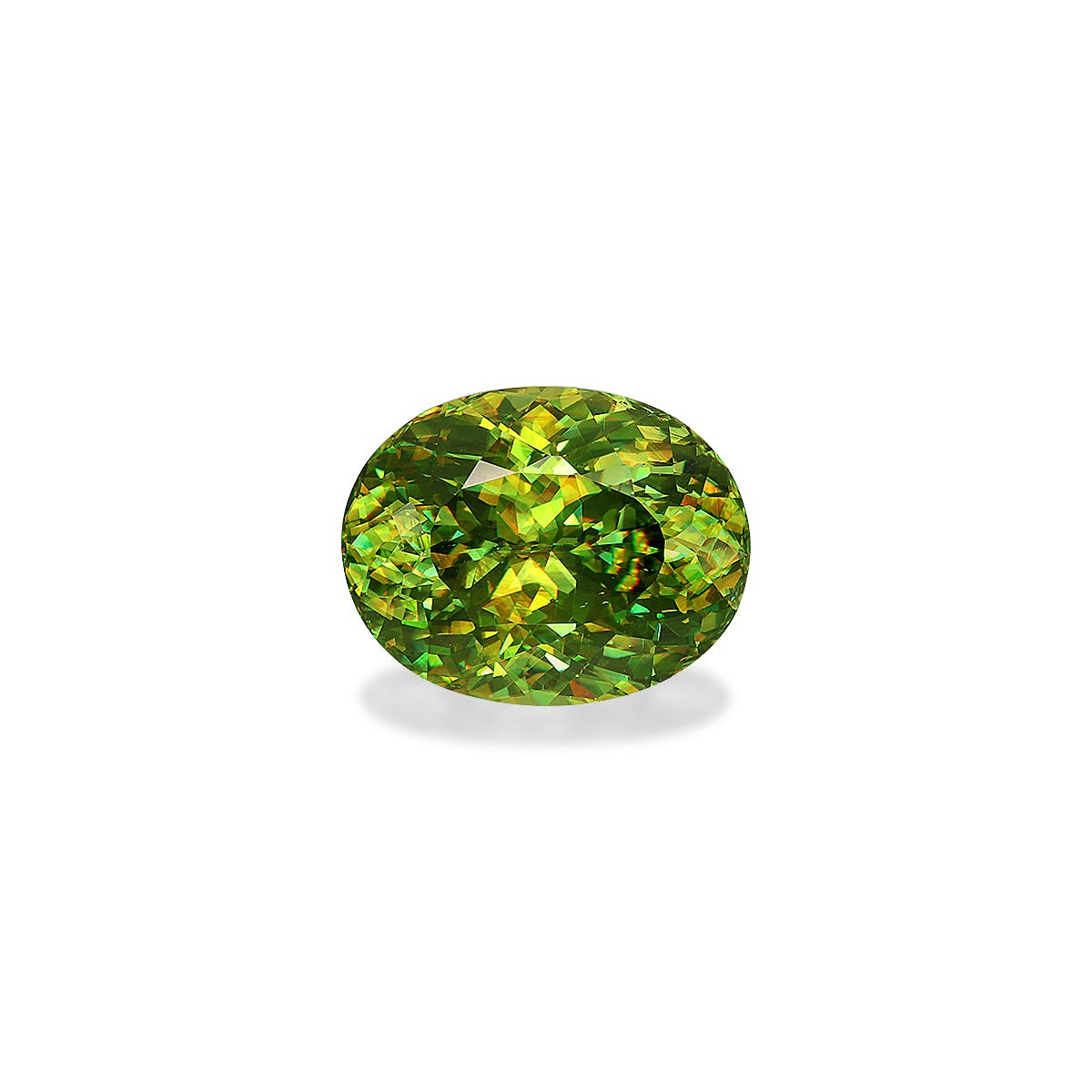 Sphene Oval Modified Brilliant Cut Green