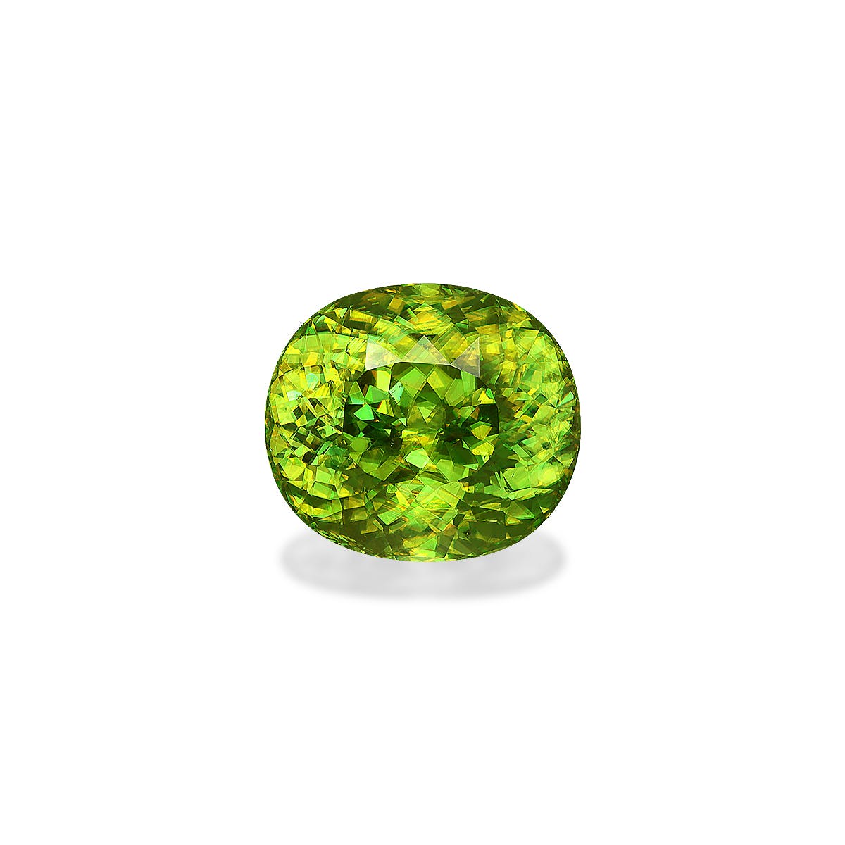 Sphene Oval Modified Brilliant Cut Green