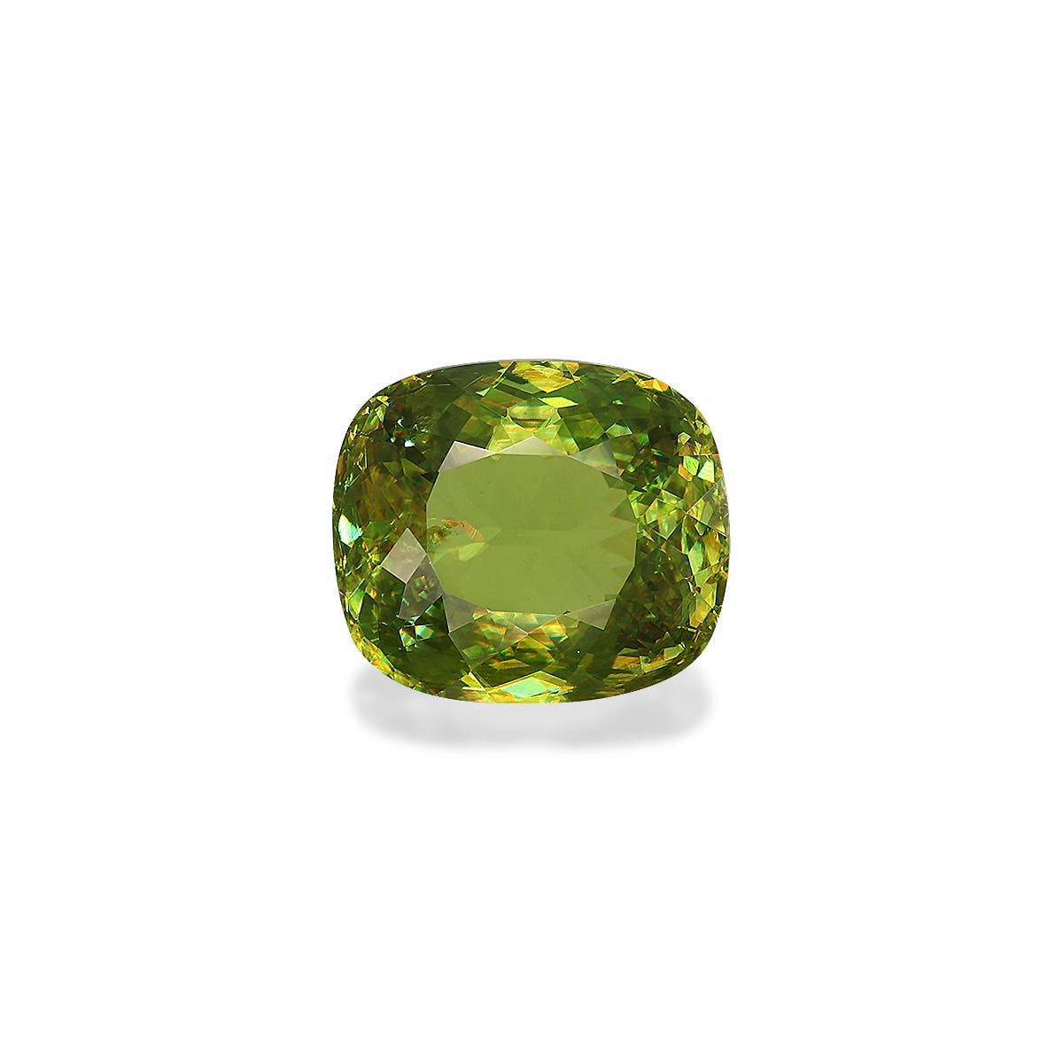 Sphene Cushion Modified Brilliant Cut Green