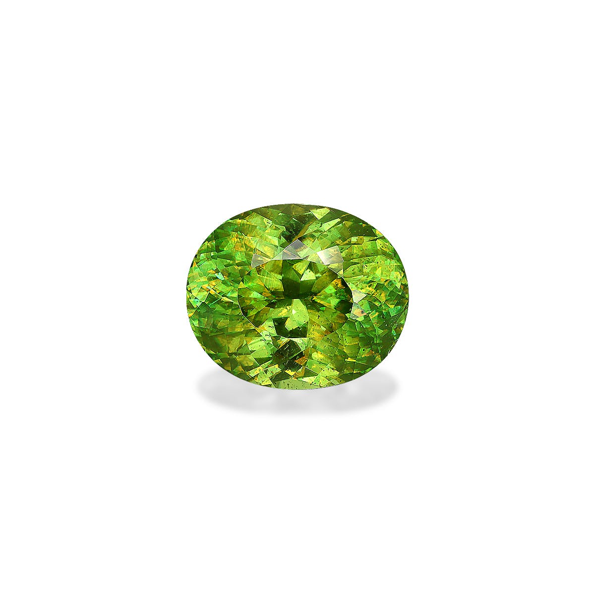 Sphene Oval Modified Brilliant Cut Green