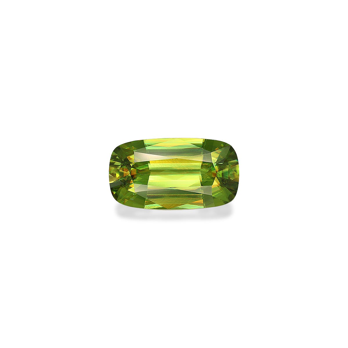 Sphene Cushion Fine Step Cut Green