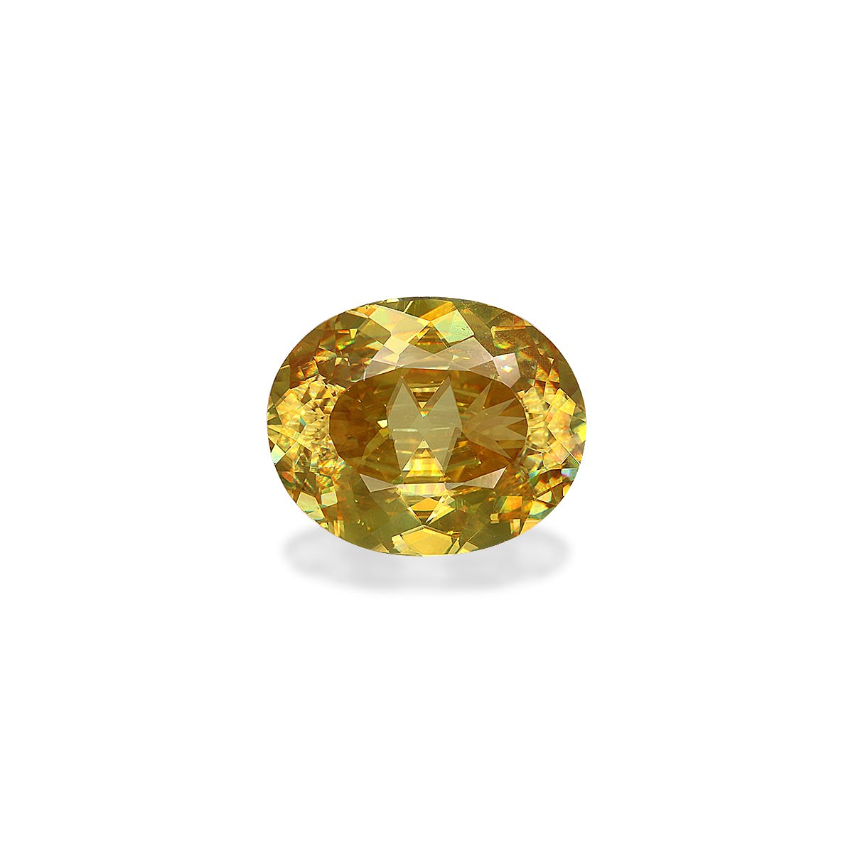 Sphene Oval Modified Brilliant Cut Yellow