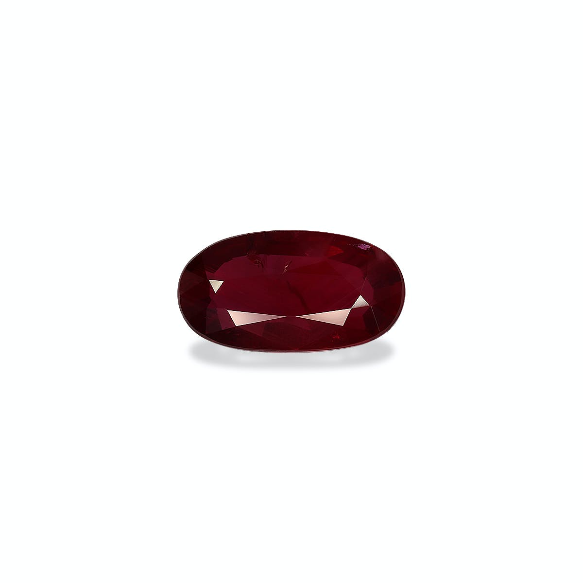 Mozambique Ruby Oval Fine Step Cut Red