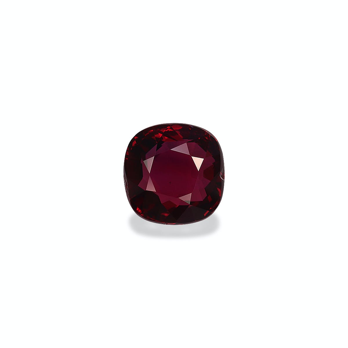 Mozambique Ruby Cushion Fine Step Cut Red