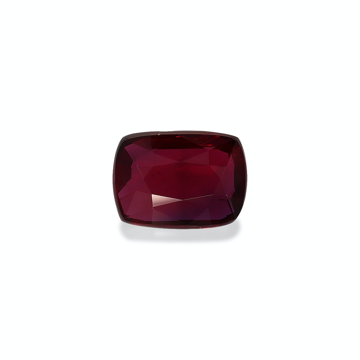 Mozambique Ruby Cushion Fine Step Cut Red