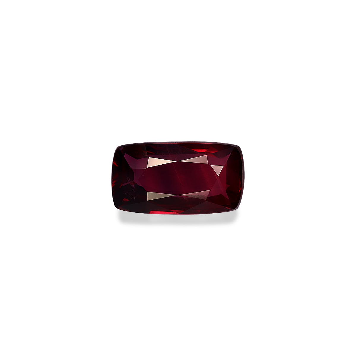 Mozambique Ruby Cushion Fine Step Cut Red