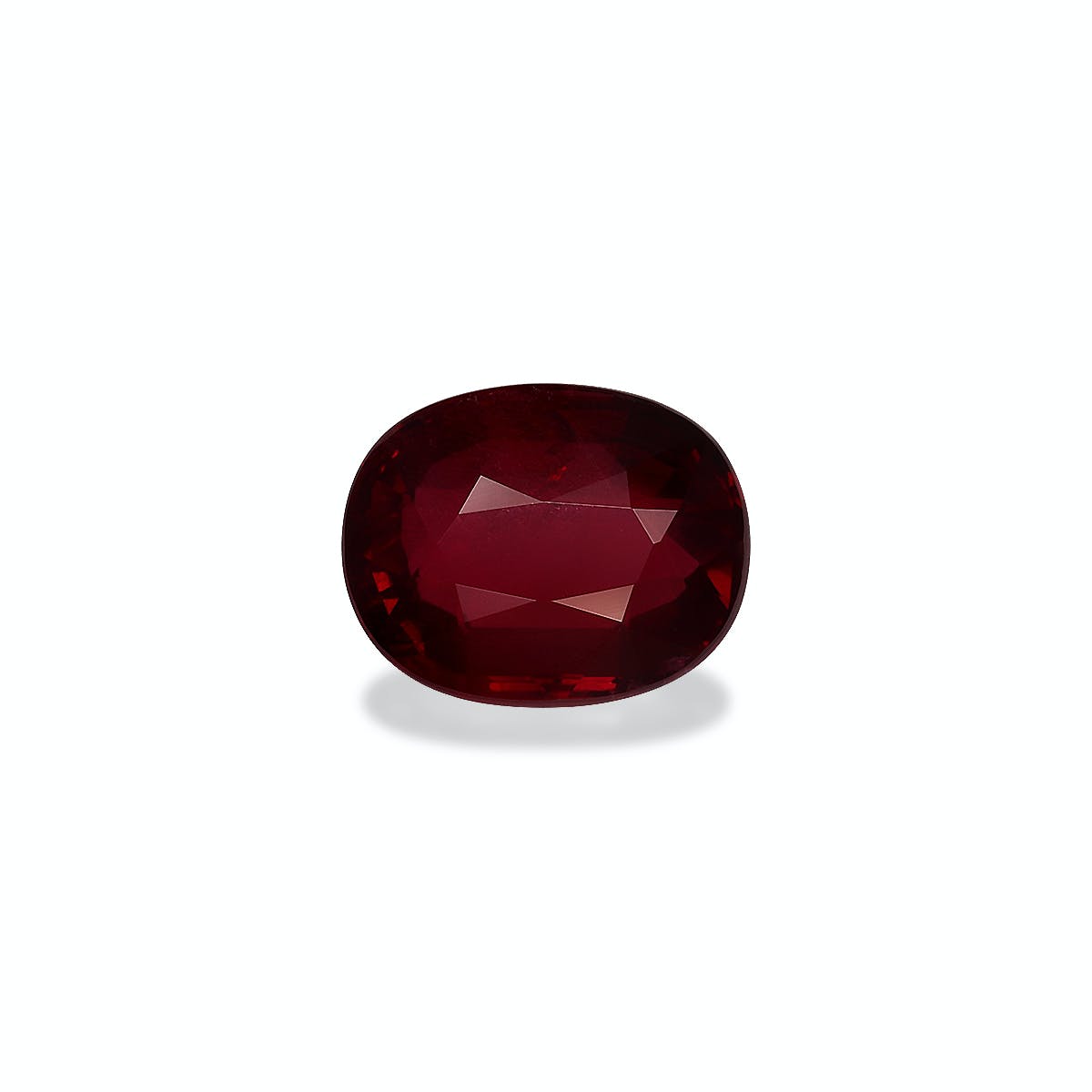 Mozambique Ruby Cushion Fine Step Cut Red