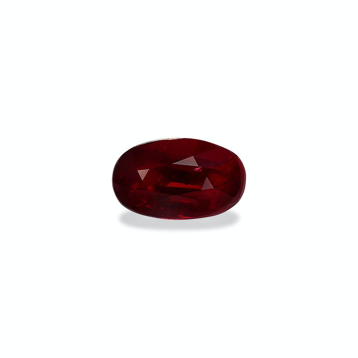 Mozambique Ruby Oval Fine Step Cut Red