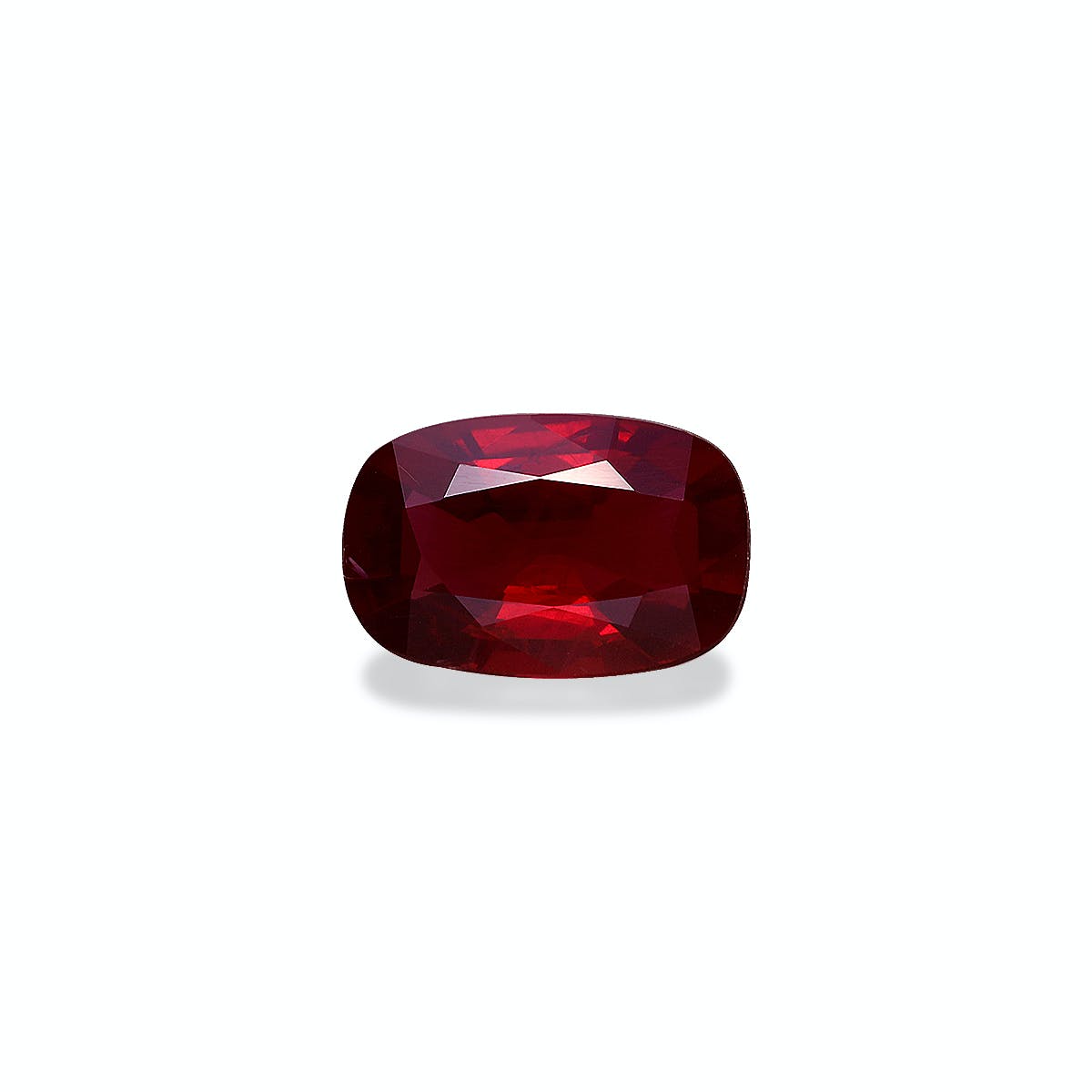 Mozambique Ruby Cushion Fine Step Cut Red