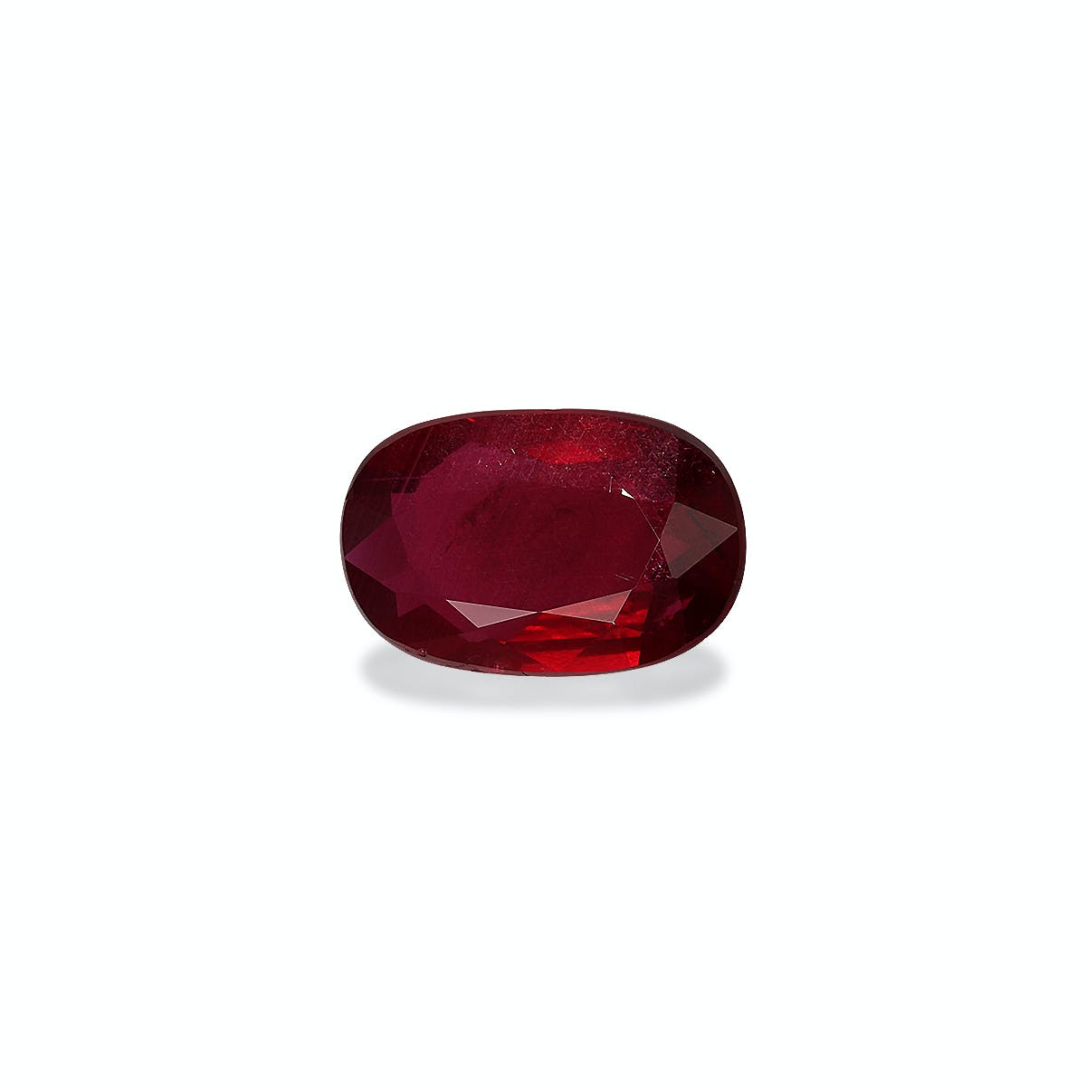 Mozambique Ruby Cushion Fine Step Cut Red