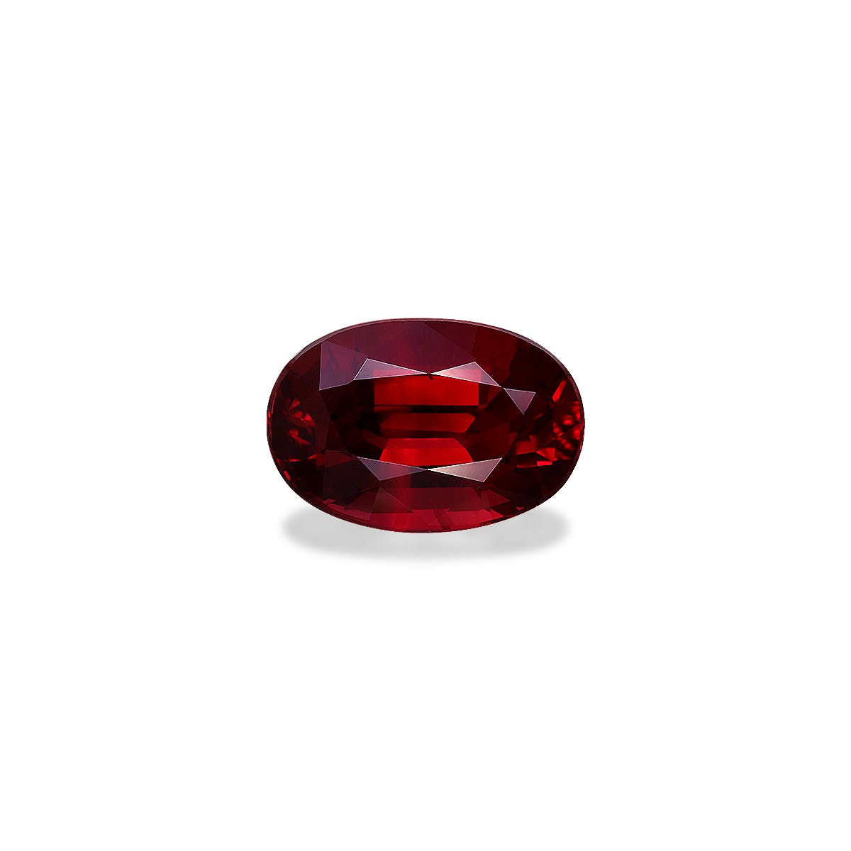 Mozambique Ruby Oval Fine Step Cut Red