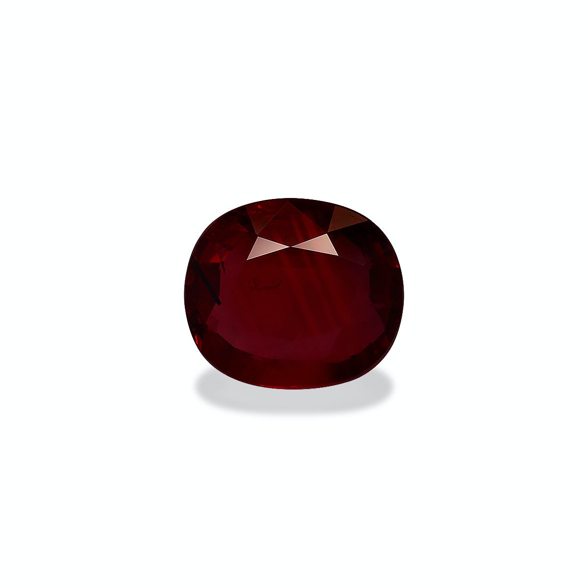 Mozambique Ruby Oval Fine Step Cut Red