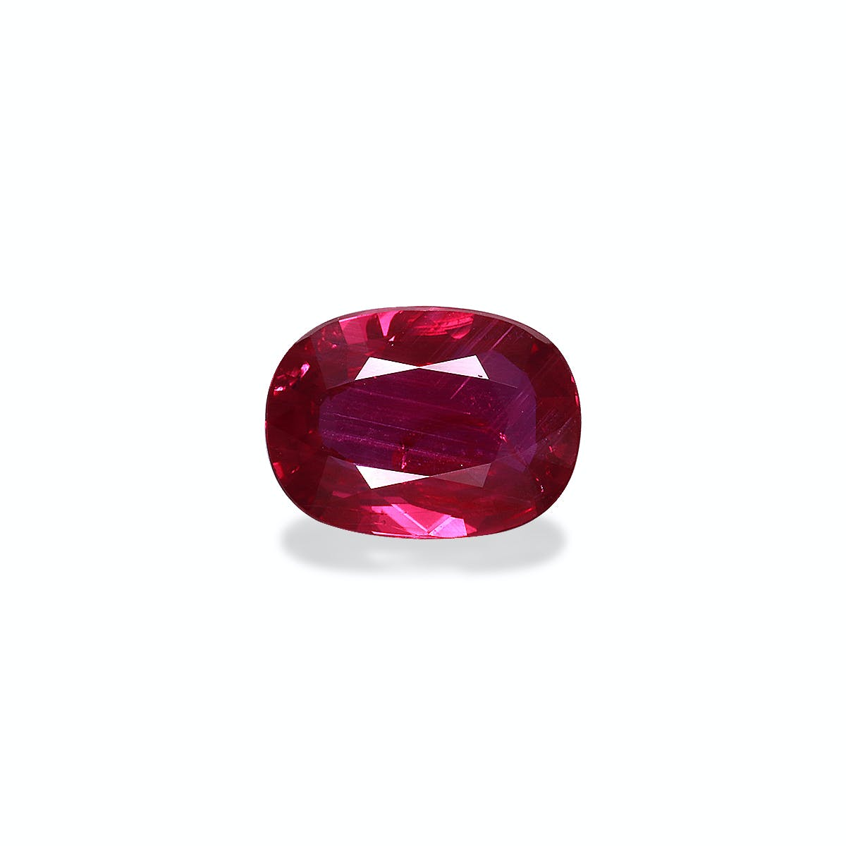 Mozambique Ruby Cushion Fine Step Cut Red