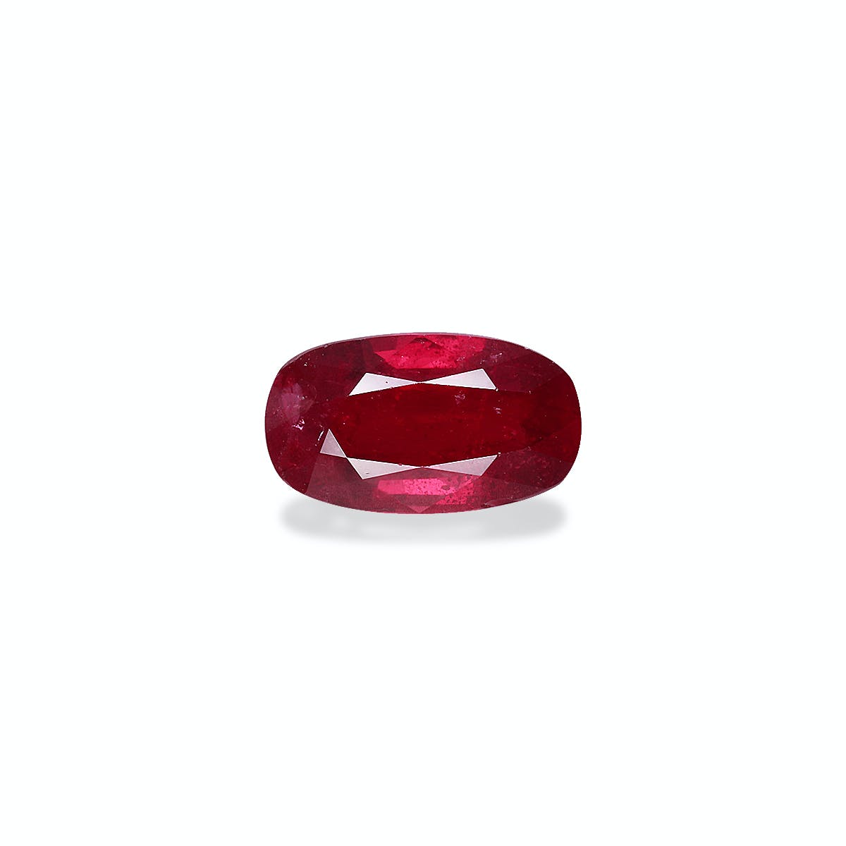 Mozambique Ruby Cushion Fine Step Cut Red