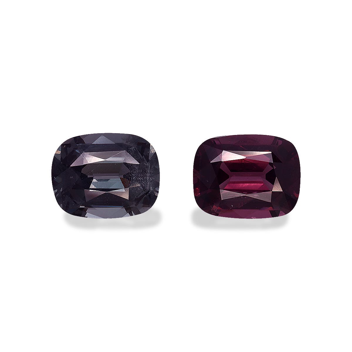 Spinel>Compliment Colour Spinel Cushion Fine Step Cut Compliment Colour