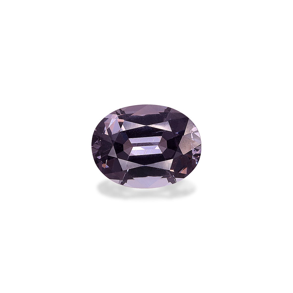 Spinel>Grey Spinel Oval Fine Step Cut Metallic Grey