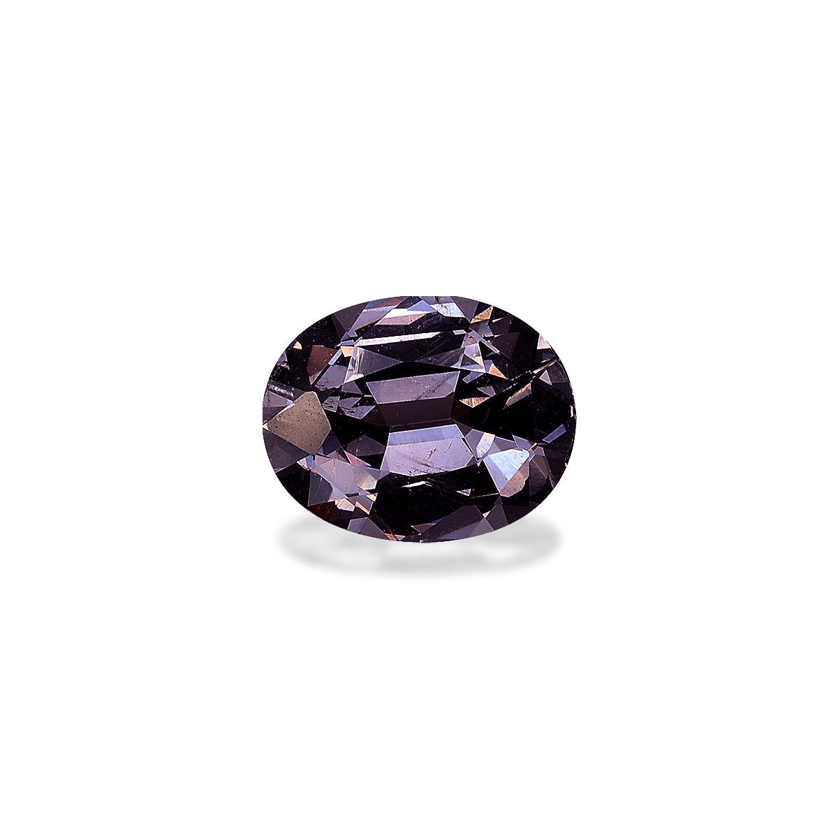 Spinel>Grey Spinel Oval Fine Step Cut Ash Grey