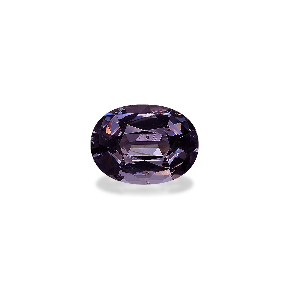 Spinel>Grey Spinel Oval Fine Step Cut Ash Grey