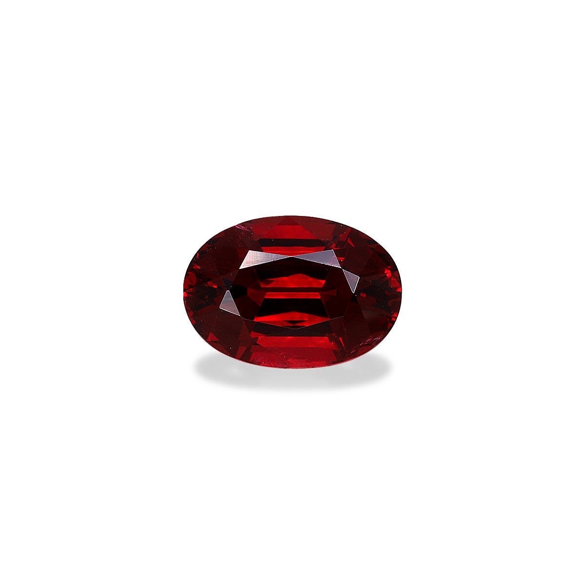 Spinel>Red Spinel Oval Fine Step Cut Blood Red