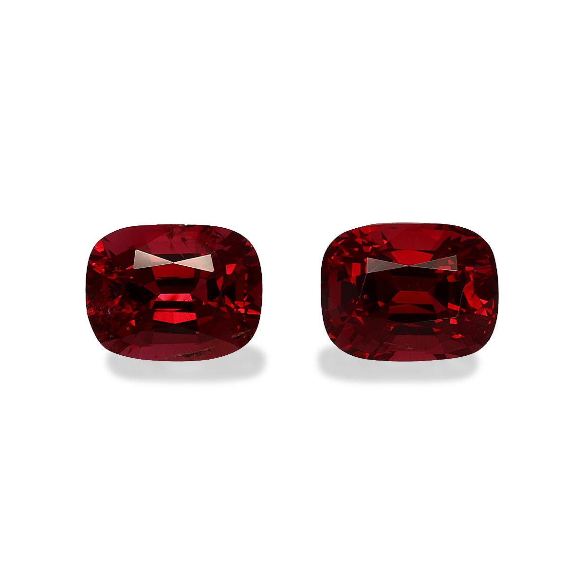 Spinel>Red Spinel Cushion Fine Step Cut Red