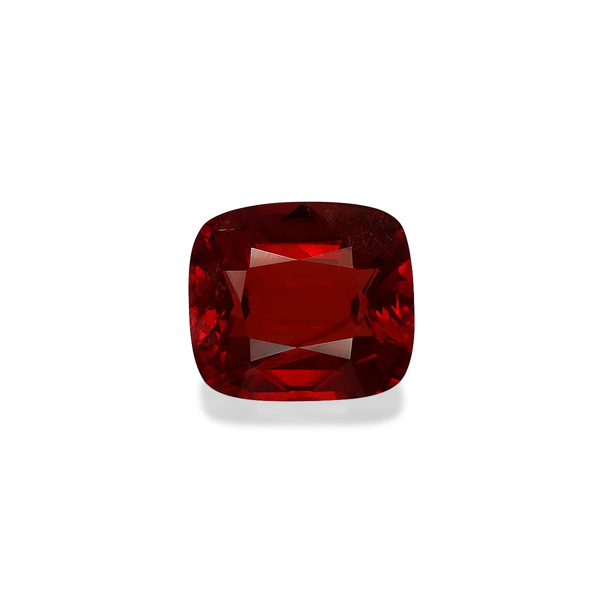 Spinel>Red Spinel Cushion Fine Step Cut Red