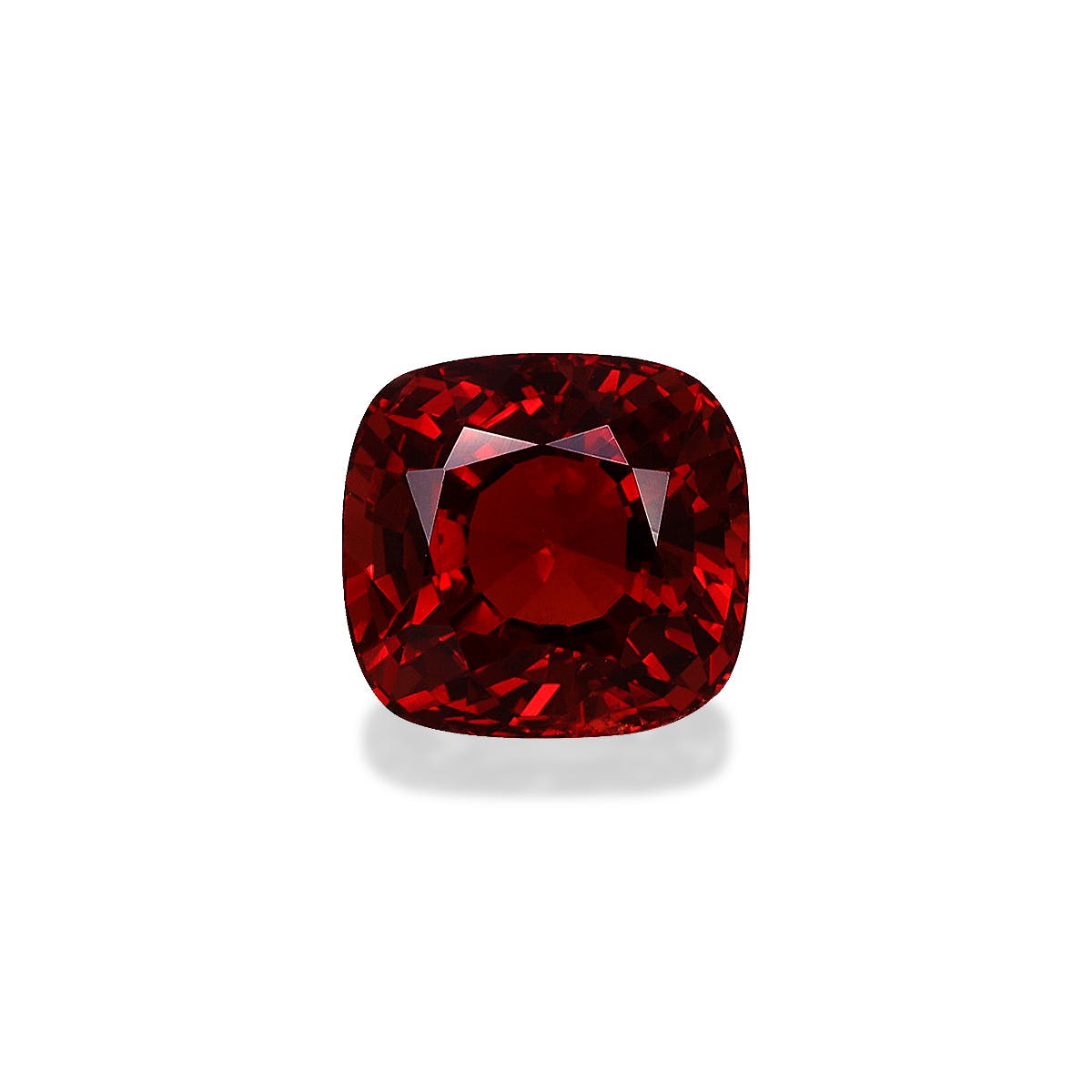 Spinel>Red Spinel Cushion Fine Step Cut Red