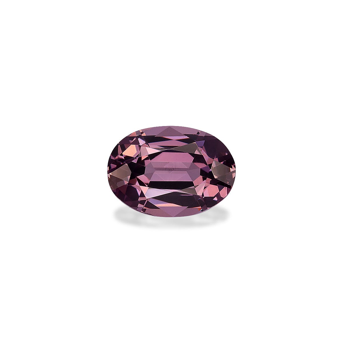 Spinel>Purple Spinel Oval Fine Step Cut Mauve Purple