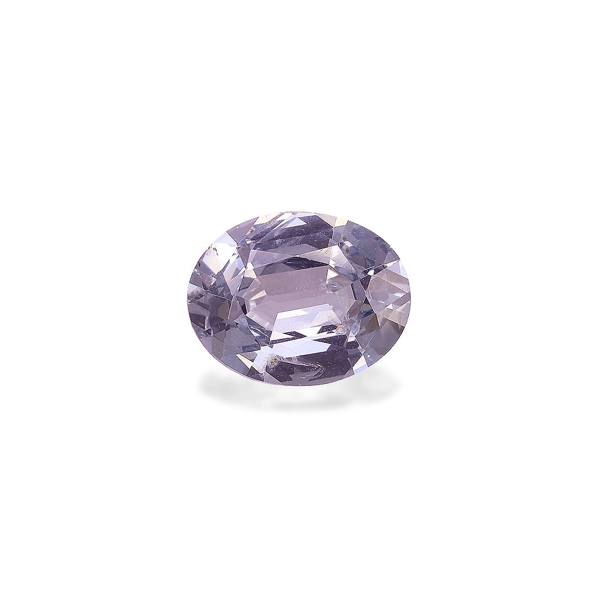 Spinel>Purple Spinel Oval Fine Step Cut Mauve Purple