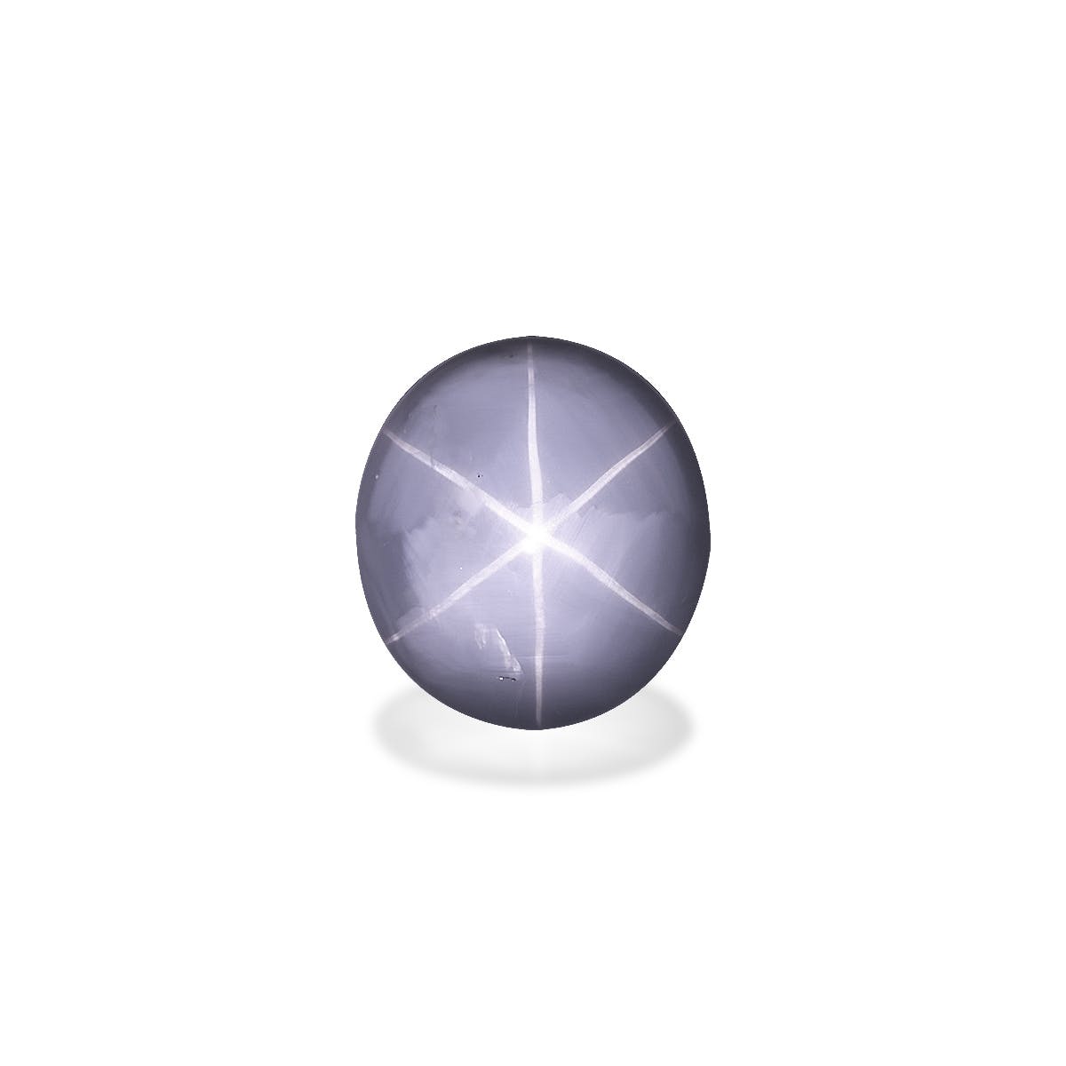 Star Sapphire>Grey Star Sapphire Oval Cabochon Grey