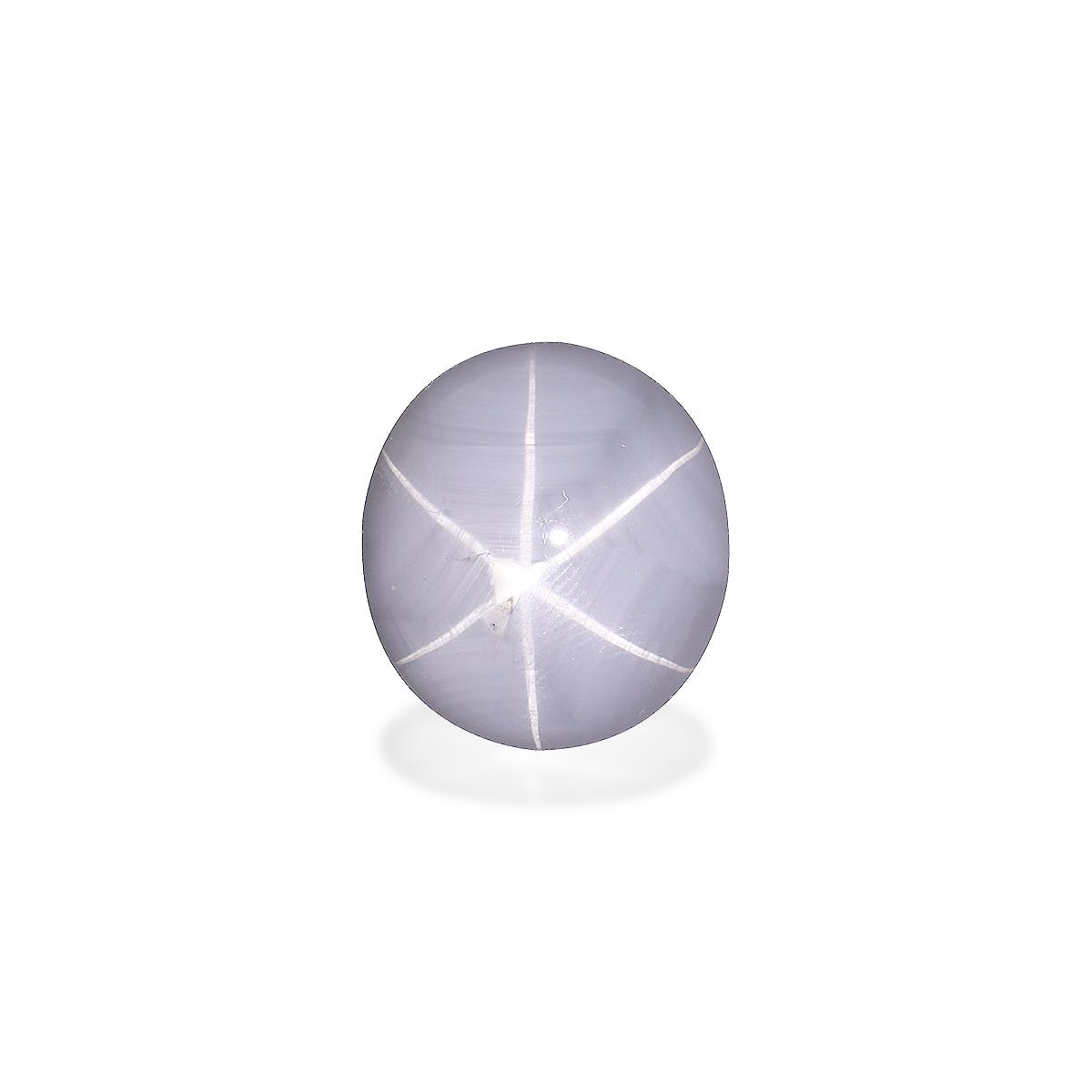 Star Sapphire>Grey Star Sapphire Oval Cabochon Grey