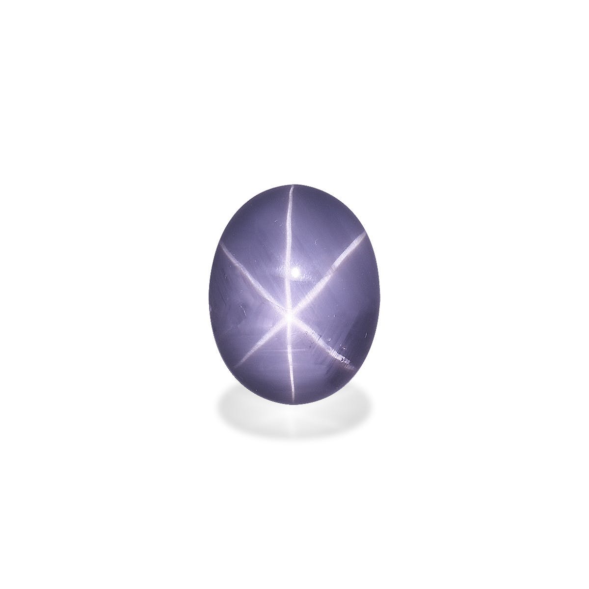 Star Sapphire>Grey Star Sapphire Oval Cabochon Grey