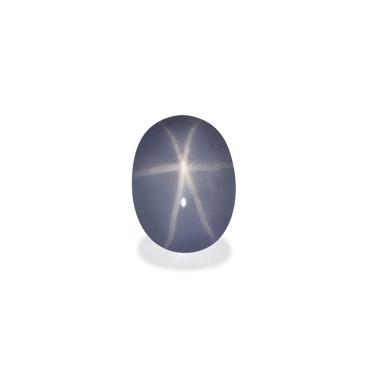 Star Sapphire>Grey Star Sapphire Oval Cabochon Grey