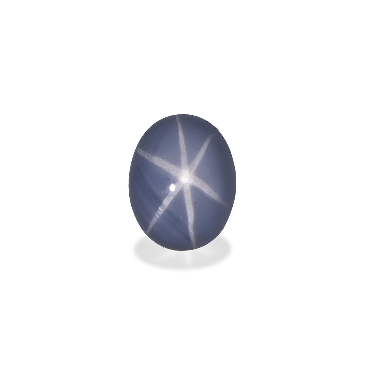 Star Sapphire>Grey Star Sapphire Oval Cabochon Grey