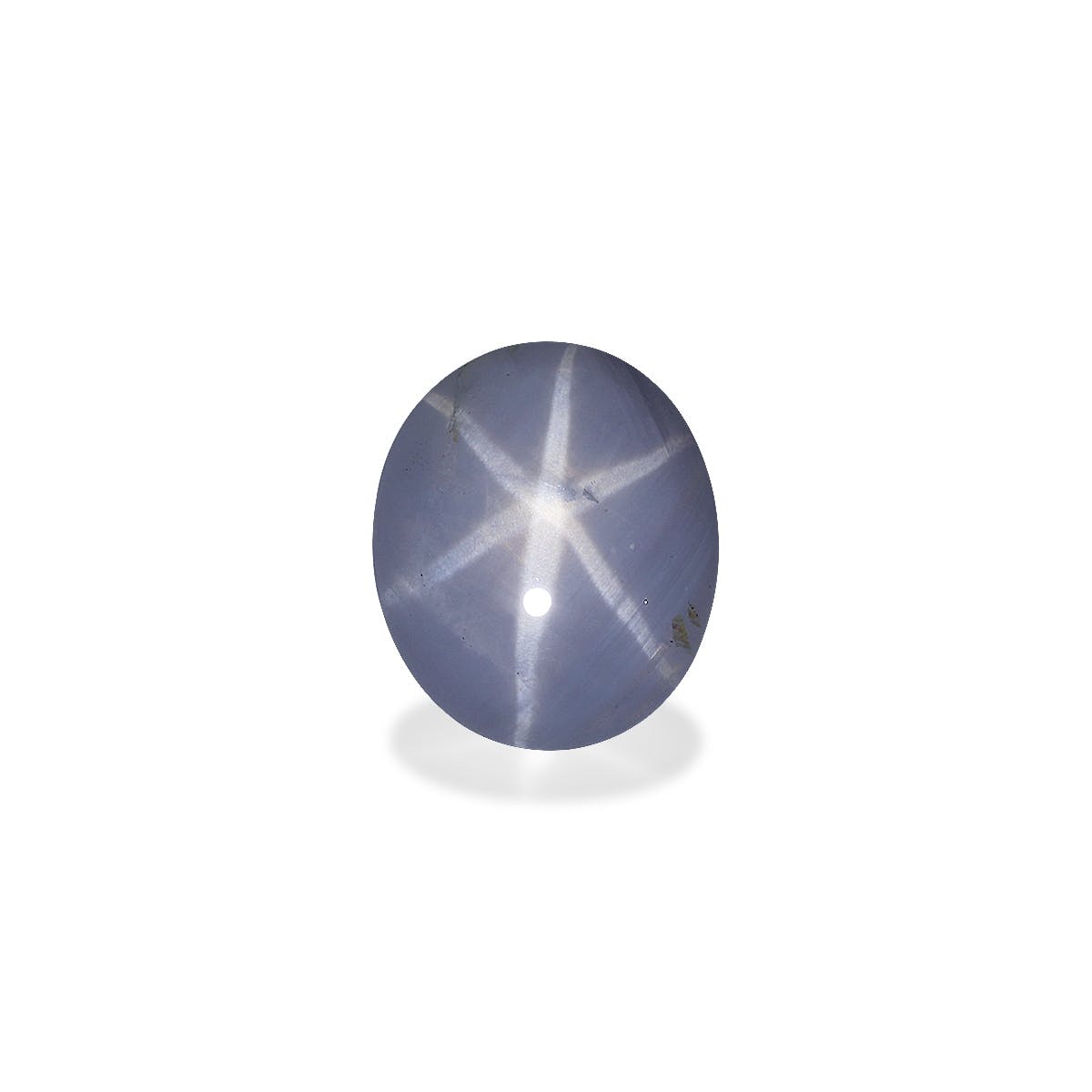 Star Sapphire>Grey Star Sapphire Oval Cabochon Grey