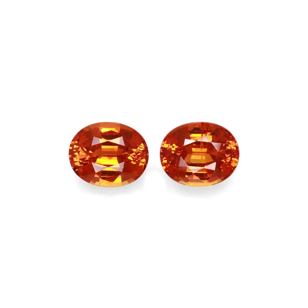 Spessartite Oval Fine Step Cut Orange