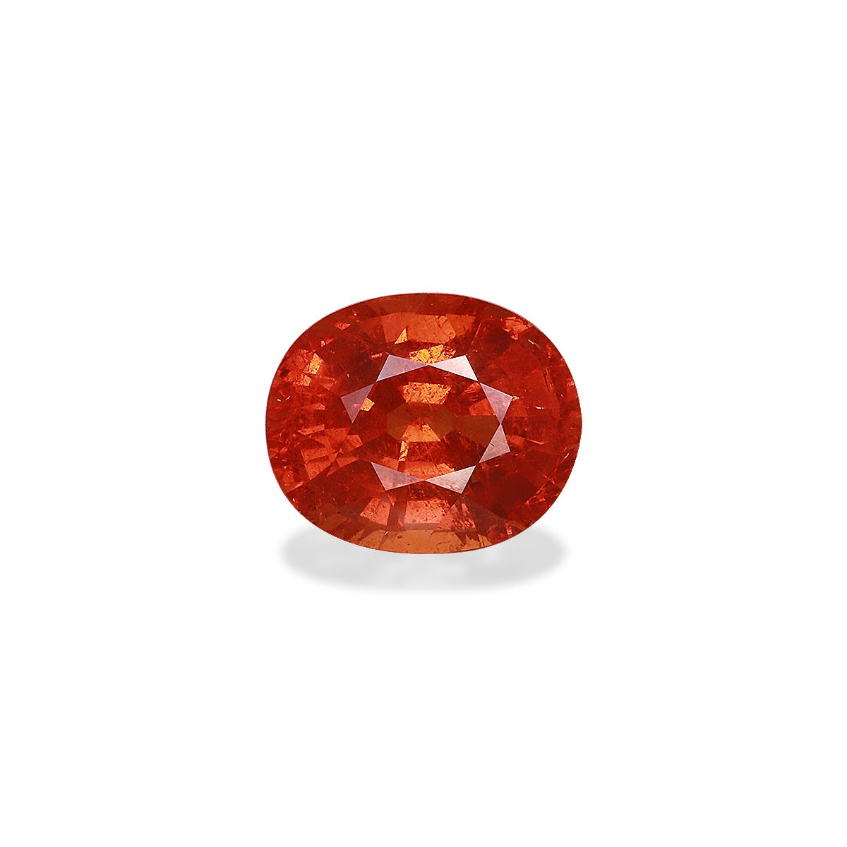 Spessartite Oval Fine Step Cut Fire Orange