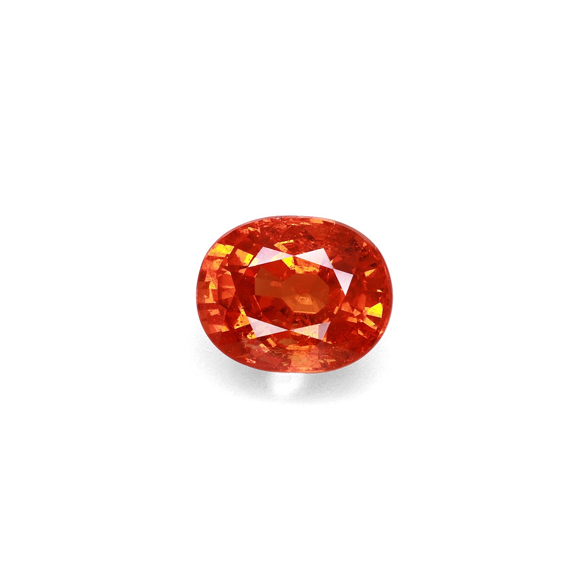 Spessartite Oval Fine Step Cut Mandarin Orange