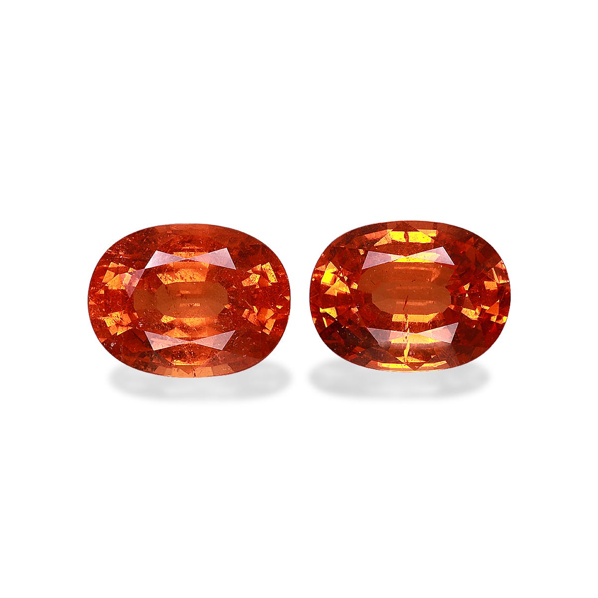 Spessartite Oval Fine Step Cut Orange