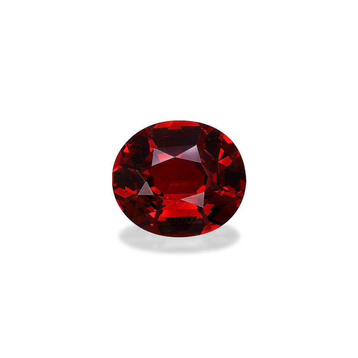 Spessartite Oval Fine Step Cut Red